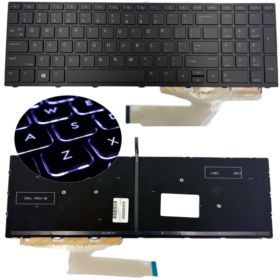 KLAWIATURA HP PROBBOK 450 455 470 G5 CZARNA Z RAMKĄ US Z PODŚWIETLENIEM LED - Klawiatury do laptop&oacute;w