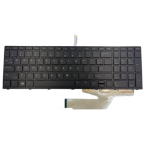 KLAWIATURA HP PROBBOK 450 455 470 G5 CZARNA Z RAMKĄ US Z PODŚWIETLENIEM LED - Klawiatury do laptop&oacute;w