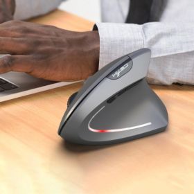 MYSZKA PIONOWA HXSJ T24 BEZPRZEWODOWA ERGONOMICZNA SZARA