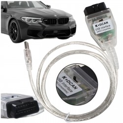 INTERFEJS DIAGNOSTYCZNY K+DCAN BMW2006 - 2007 E60 E61 E83 E81 E87 E90 E91 E92 E93 E70 R56 BIAŁYSTARSZE MODELE 1995 - 2013 - O...