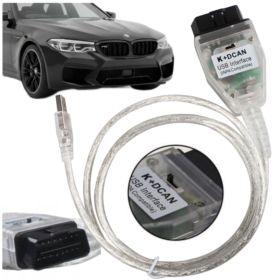 INTERFEJS DIAGNOSTYCZNY K+DCAN BMW2006 - 2007 E60 E61 E83 E81 E87 E90 E91 E92 E93 E70 R56 BIAŁYSTARSZE MODELE 1995 - 2013 - O...