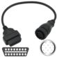 ADAPTER OBD 2 NA OBD 14 PIN MERCEDES SPRINTER VOLKSWAGEN LT PRZEJŚCIÓWKA CZARNA