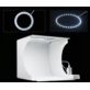 NAMIOT BEZCIENIOWY 20CM Z RINGIEM LED I 6 TŁAMI FOTOGRAFICZNYMI