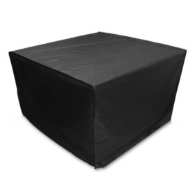POKROWIEC NA MEBLE OGRODOWE GRILLA 123x123x74 CM CZARNY