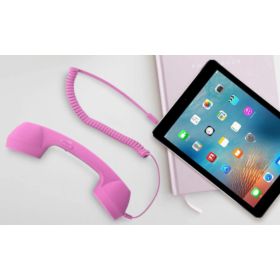 SŁUCHAWKA RETRO DO TELEFONU MINI JACK 3.5 MM R&Oacute;ŻOWY