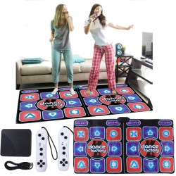 MATA DO TAŃCZENIA PODWÓJNA HDMI 164x93 CM Z ANTYPOŚLIZGOWĄ POWŁOKĄ 2 KONTROLERY