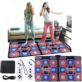 MATA DO TAŃCZENIA PODWÓJNA HDMI 164x93 CM Z ANTYPOŚLIZGOWĄ POWŁOKĄ 2 KONTROLERY