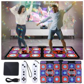 MATA DO TAŃCZENIA PODW&Oacute;JNA HDMI 164x93 CM Z ANTYPOŚLIZGOWĄ POWŁOKĄ 2 KONTROLERY