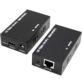 EXTENDER HDMI NA RJ45 LAN CZARNY PRZEDŁUŻACZ DO 60 METRÓW ODBIORNIK I NADAJNIK