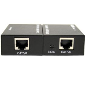 EXTENDER HDMI NA RJ45 LAN CZARNY PRZEDŁUŻACZ DO 60 METR&Oacute;W ODBIORNIK I NADAJNIK