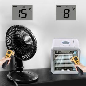 MINI KLIMATYZATOR PRZENOŚNY AIR COOLER NA USB Z PODŚWIETLANIEM