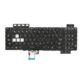 KLAWIATURA DO ASUS FX505DU FX505DY FX505DD FX505DT FX705 FX705GM BIAŁY LED BEZ RAMKI US CZARNA