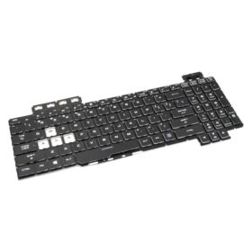 KLAWIATURA DO ASUS FX505DU FX505DY FX505DD FX505DT FX705 FX705GM BIAŁY LED BEZ RAMKI US CZARNA