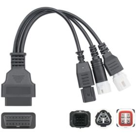 PRZEJŚCI&Oacute;WKA OBD2 3 4 6 PIN DO YAMAHA HONDA