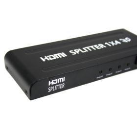 SWITCH HDMI SPLITTER 1x4 PORTY Z ZASILACZEM KONWERTER