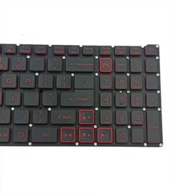 KLAWIATURA ACER NITRO AN515-43 AN515-44 AN515-54 515-55 AN517-51 AN715-51 CZERWONE PRZYCISKI Z PODŚWIETLENIEM LED TAŚMA 17mm