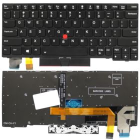 KLAWIATURA DO LENOVO US CZARNA THINKPAD L13 X280 A285 X390 RAMKA PODŚWIETLENIE LED POINTER PRZYCISKI TOUCHPAD - Klawiatury do...