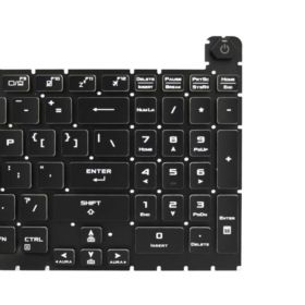 KLAWIATURA DO ASUS US CZARNA TUF GAMING F15 FX506H FX506HM FX506HC FX506HE FA506 FA506IU FA506IC FA706A15 LED RGB BEZ RAMKI -...