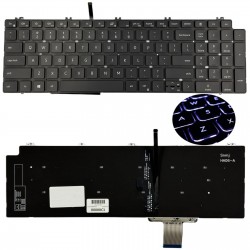 DELL US CZARNA DELL PRECISION 7550 7750 7560 7760 Z PODŚWIETLENIEM LED - Klawiatury do laptopów