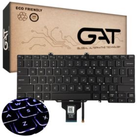 DELL US CZARNA LATITUDE 3400 5400 5410 7400 RN86F 0RN86F Z PODŚWIETLENIEM LED + OPAKOWANIE KGAT - Klawiatury do laptop&oacute;w