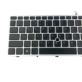 KLAWIATURA HP US CZARNA 750 755 850 855 G5 G6 ZBOOK 15U G5 15U G6 SREBRNA RAMKA Z PODŚWIETLENIE LED
