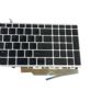 KLAWIATURA HP US CZARNA 750 755 850 855 G5 G6 ZBOOK 15U G5 15U G6 SREBRNA RAMKA Z PODŚWIETLENIE LED