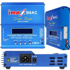 IMAX B6AC ŁADOWARKA UNIWERSALNA Z WBUDOWANYM ZASILACZEM I 4 PRZEJŚCI&Oacute;WKAMI
