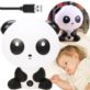 LAMPKA NOCNA PANDA DLA DZIECI Z KABLEM