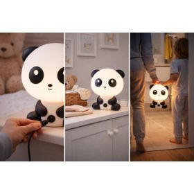 LAMPKA NOCNA PANDA DLA DZIECI Z KABLEM