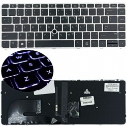 KLAWIATURA HP ELITEBOOK 840 G3 840 G4 745 G3 745 G4 836308-031 SREBRNA RAMKA Z PODŚWIETLENIEM I POINTEREM