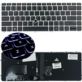 KLAWIATURA HP ELITEBOOK 840 G3 840 G4 745 G3 745 G4 836308-031 SREBRNA RAMKA Z PODŚWIETLENIEM I POINTEREM