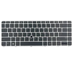 KLAWIATURA HP ELITEBOOK 840 G3 840 G4 745 G3 745 G4 836308-031 SREBRNA RAMKA Z PODŚWIETLENIEM I POINTEREM