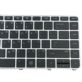 KLAWIATURA HP ELITEBOOK 840 G3 840 G4 745 G3 745 G4 836308-031 SREBRNA RAMKA Z PODŚWIETLENIEM I POINTEREM