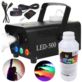 MASZYNA DO DYMU LED-500 Z 3 DIODAMI LED I PILOTEM + PŁYN 1 LITR