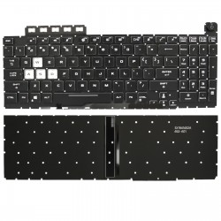 KLAWIATURA DO ASUS US CZARNA TUF GAMING F15 FX506H FX506HM FX506HC FX506HE FA506 FA506IU FA506IC FA706A15 LED RGB BEZ RAMKI