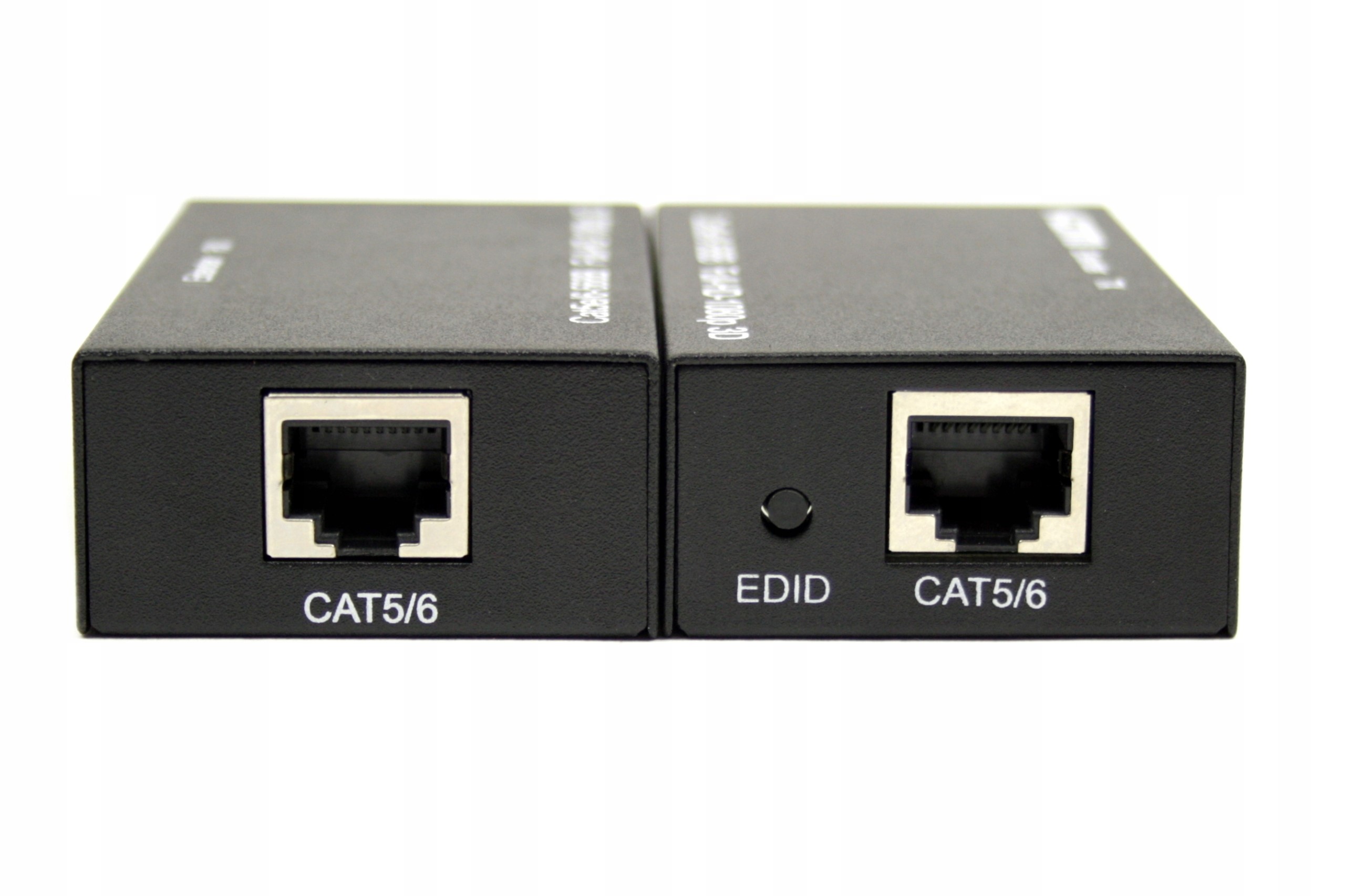 EXTENDER HDMI NA RJ45 LAN CZARNY PRZEDŁUŻACZ DO 60 METRÓW ODBIORNIK I NADAJNIK - Kable i USB adaptery