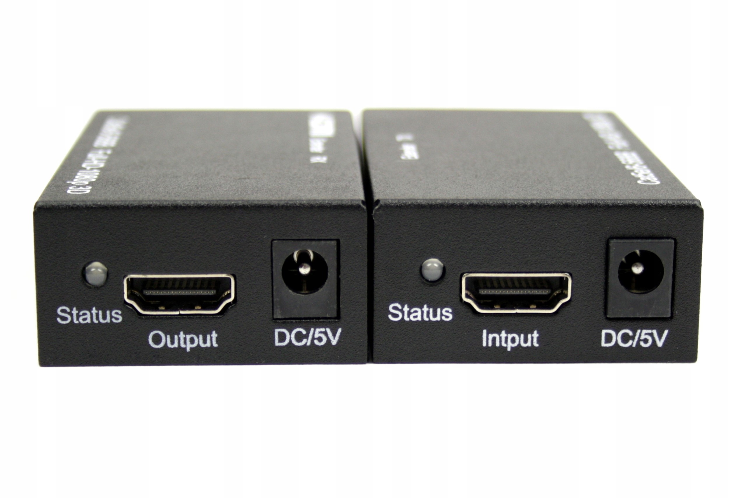 EXTENDER HDMI NA RJ45 LAN CZARNY PRZEDŁUŻACZ DO 60 METRÓW ODBIORNIK I NADAJNIK - Kable i USB adaptery