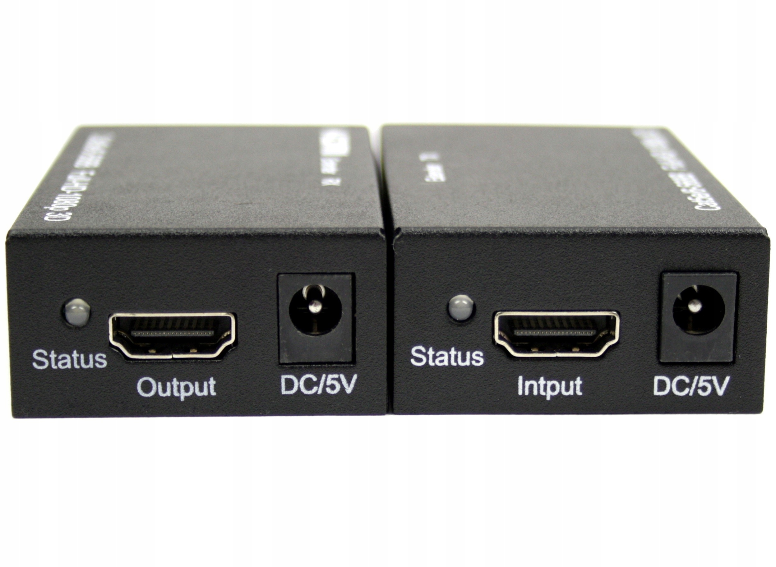 EXTENDER HDMI NA RJ45 LAN CZARNY PRZEDŁUŻACZ DO 60 METRÓW ODBIORNIK I NADAJNIK - Kable i USB adaptery