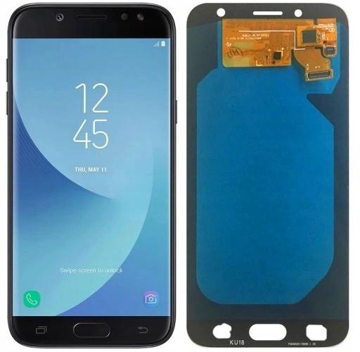 WYŚWIETLACZ Z DIGITIZEREM SAMSUNG GALAXY J7 2017 SM-J730F CZARNY FULL SET - Wyświetlacze z digitizerami do telefonów
