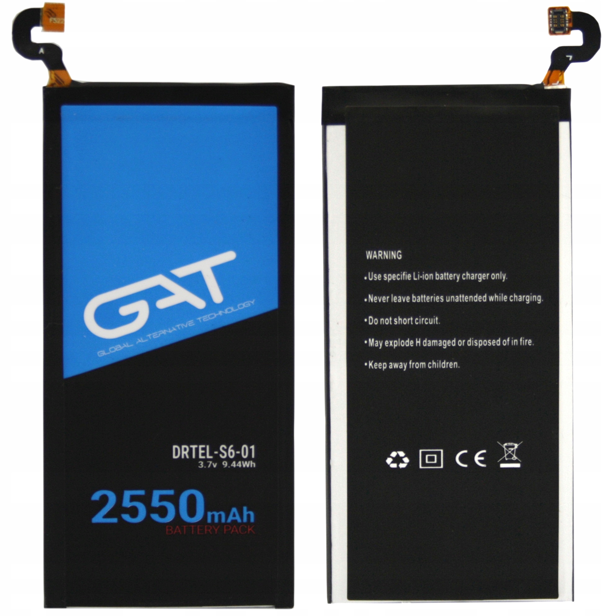 BATERIA DO SAMSUNG GALAXY S6 SM-G920F EB-BG920ABE 2550MAH GAT - Baterie do telefonów