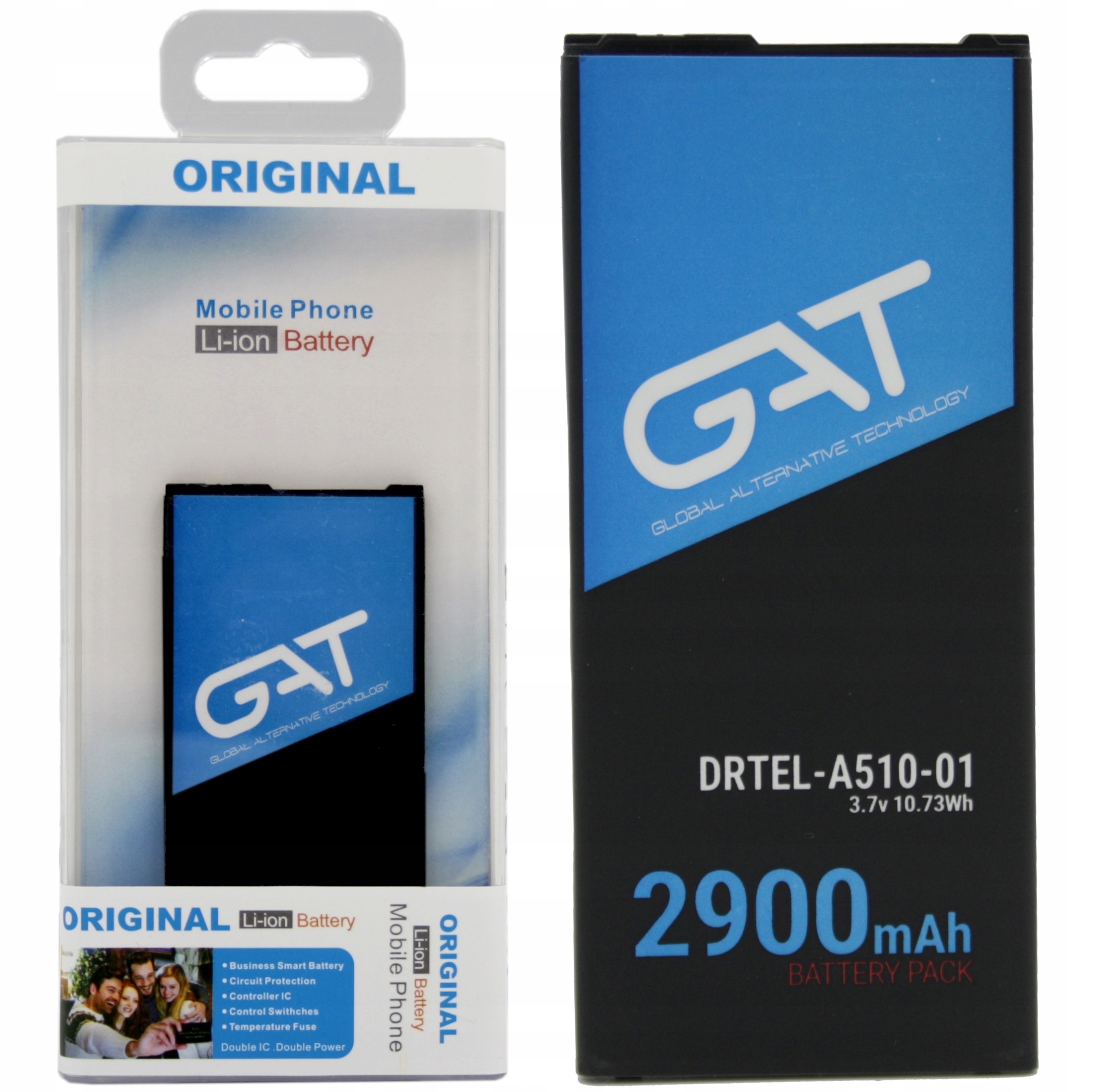 BATERIA DO SAMSUNG GALAXY A5 2016 A510 EB-BA510ABE 2900MAH GAT - Baterie do telefonów