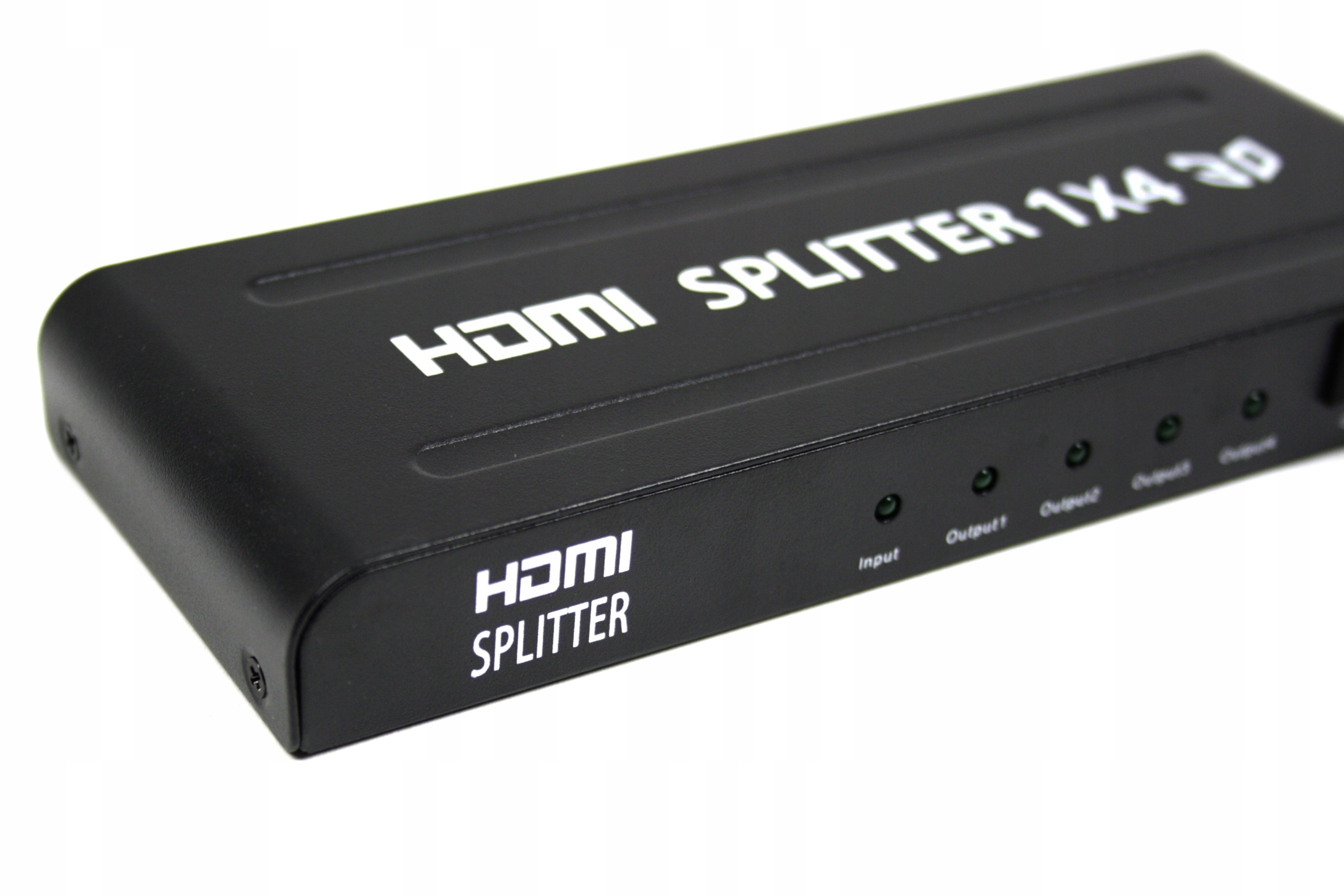 SWITCH HDMI SPLITTER 1x4 PORTY Z ZASILACZEM KONWERTER - Kable i USB adaptery