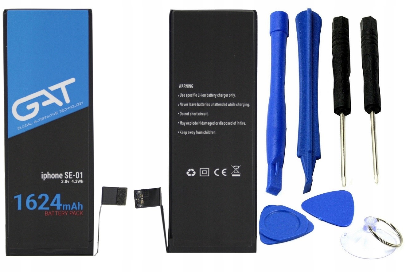 BATERIA DO IPHONE SE A1723 A1724 A1662 1624MAH GAT Z NARZĘDZIAMI - Baterie do telefonów