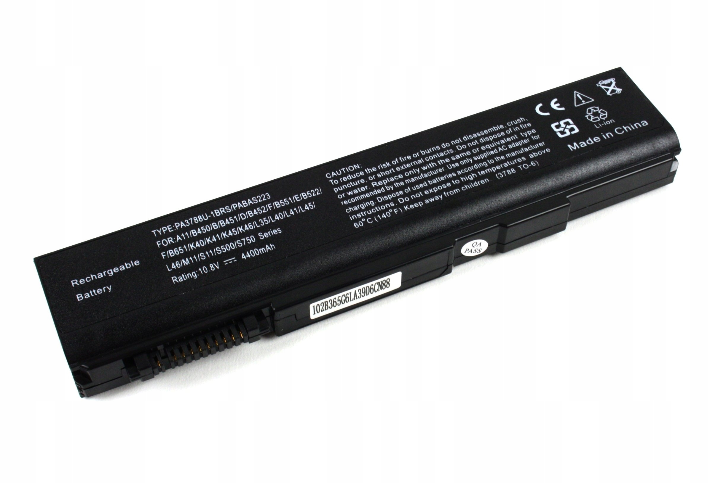 BATERIA AKUMULATOR TOSHIBA TECRA A11 M11 S11 PA3788U-1BRS - Baterie do laptopów