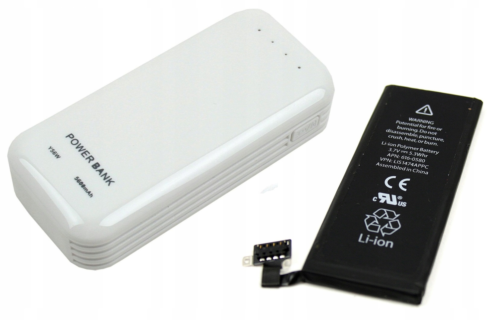 BATERIA IPHONE 4S A1431 A1387 616-0579 1430MAH Z POWERBANKIEM 5600MAH - Baterie do telefonów