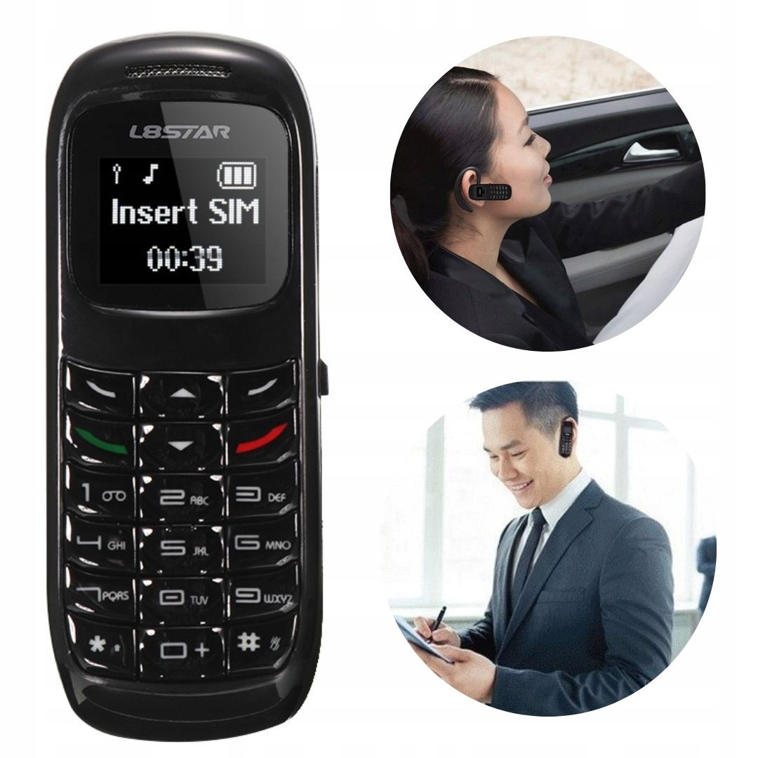 GTSTAR BM70 L8STAR MINI TELEFON CZARNY SŁUCHAWKA BLUETOOTH - Akcesoria rtv agd