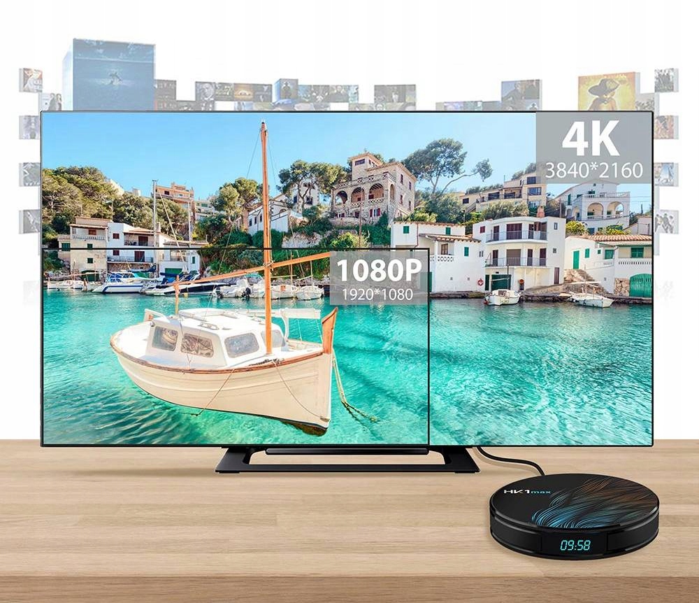 SMART TV BOX HK1 MAX ANDROID 9.0 Z PILOTEM - Przystawki Smart TV