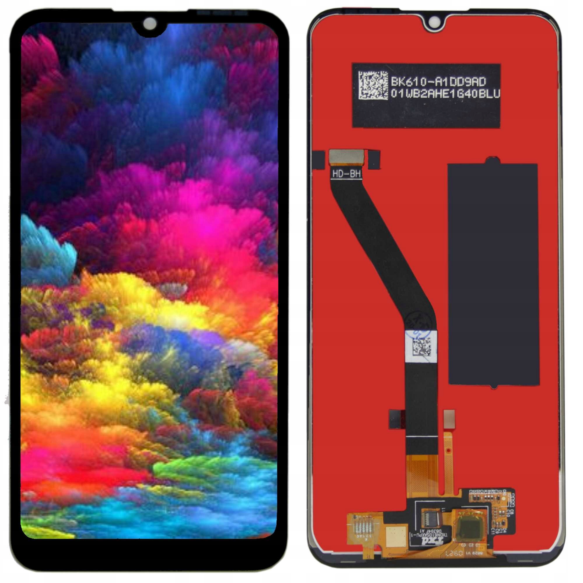 WYŚWIETLACZ DIGITIZER HUAWEI Y6 2019 MRD-LX1 PRIME MRD-LX1F HONOR 8A Z NARZĘDZIAMI CZARNY - Wyświetlacze z digitizerami do telefonów