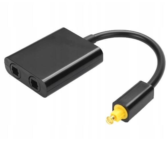 SWITCH TOSLINK SPDIF 1X2 OPTYCZNY CZARNY - Kable i USB adaptery
