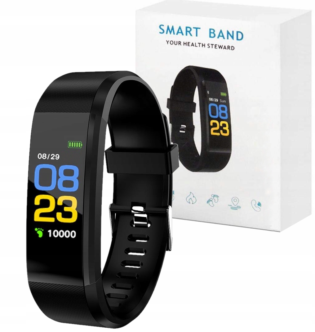 SMARTBAND FITNESS ID115 PLUS CZARNY IP67 - Smartwatche